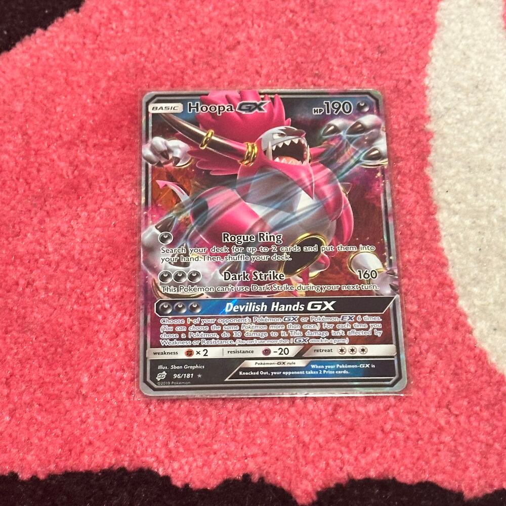 Hoopa GX #96 – Pokémon Team Up [Full Art Holo] – As Pictured